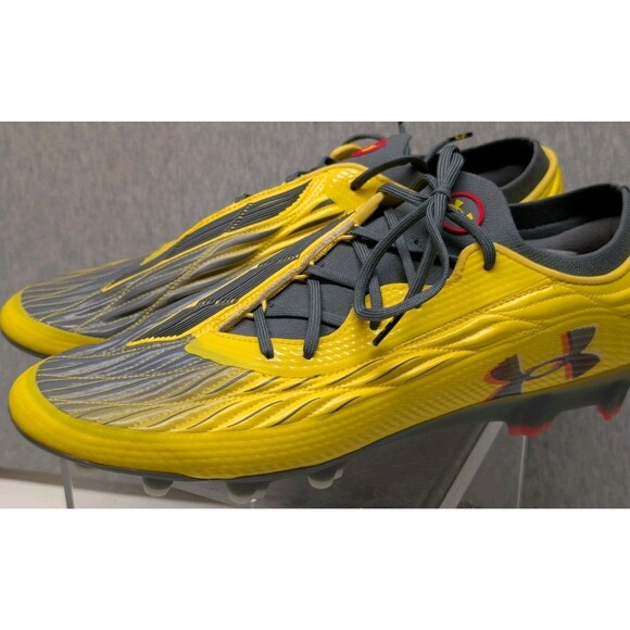 Under Armour Magnetico Elite 4 FG Soccer Cleats Taxi Grey 3027700-700 Men's 12.5 - Picture 4 of 8